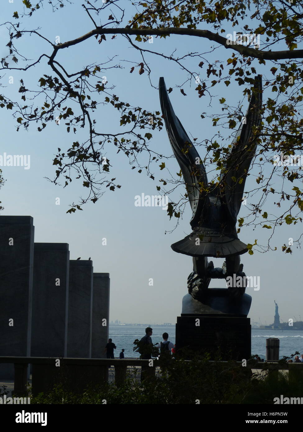 US Coast Guard Memorial, Battery Park, NY Foto Stock