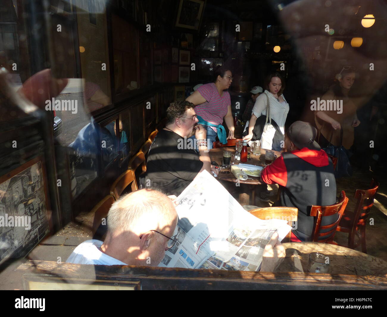 MacSorley's bar su East 7th Street in East Village Foto Stock