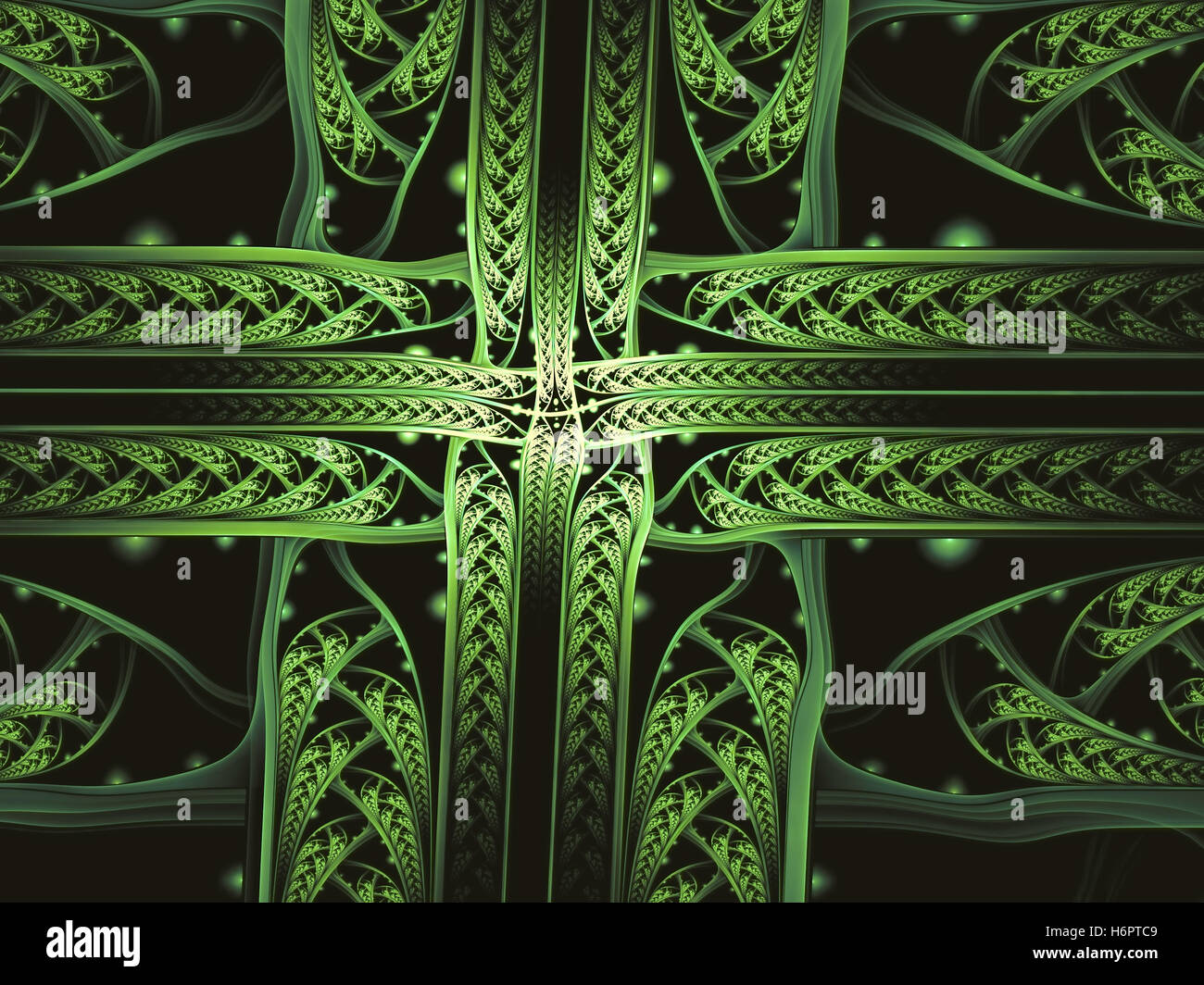 Abstract bande intrecciate - generati digitalmente immagine Foto Stock