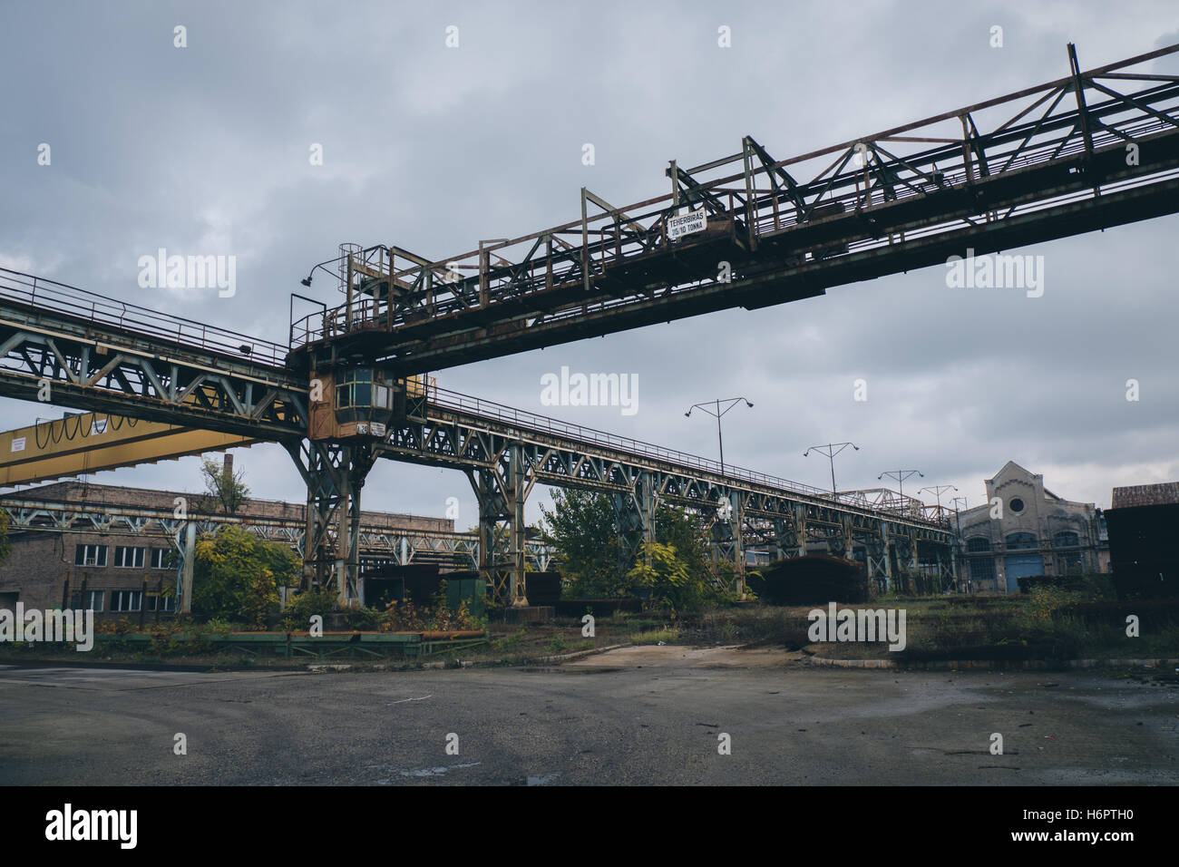 Csepel Industrial Park, a Budapest, Ungheria Foto Stock