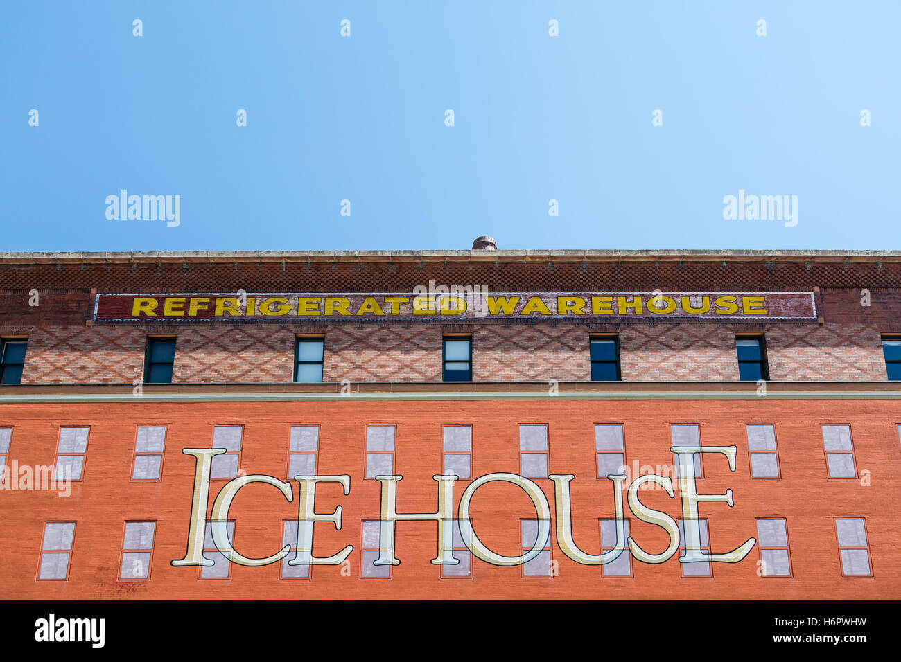 La ghiacciaia, un vecchio magazzino refrigerato a Denver in Colorado Foto Stock