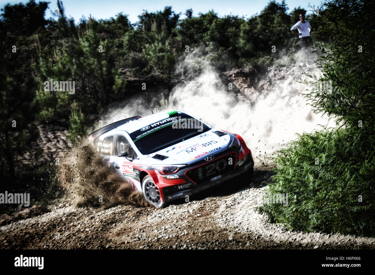 Foto catturate durante il Portogallo WRC 2016 Foto Stock