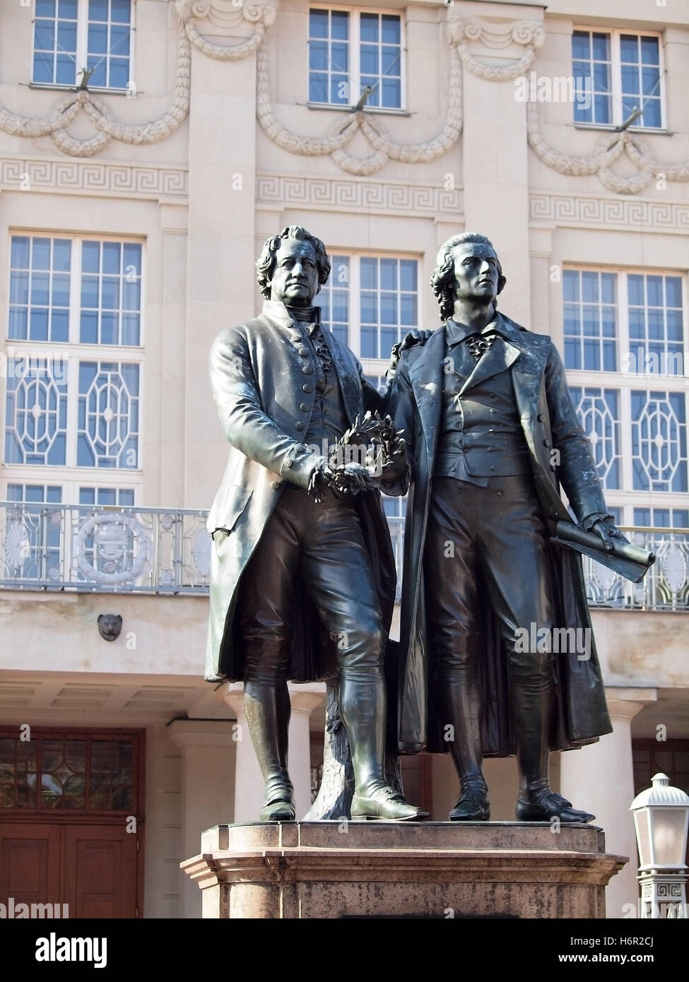 Weimar schillergoethe Foto Stock