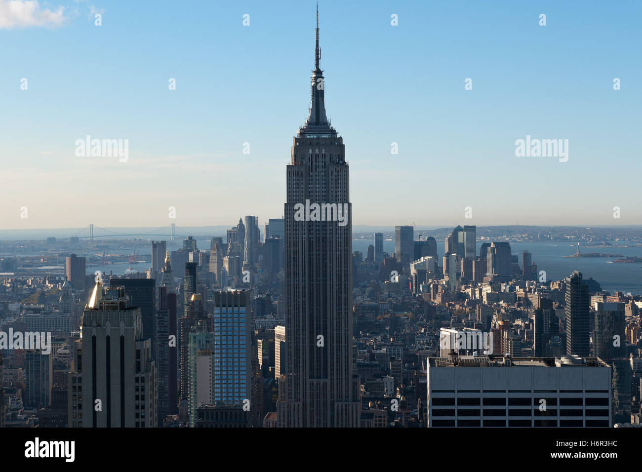 Stati Uniti d'America manhattan new york architektur Empire State building amerika stadt wolkenkratzer Foto Stock