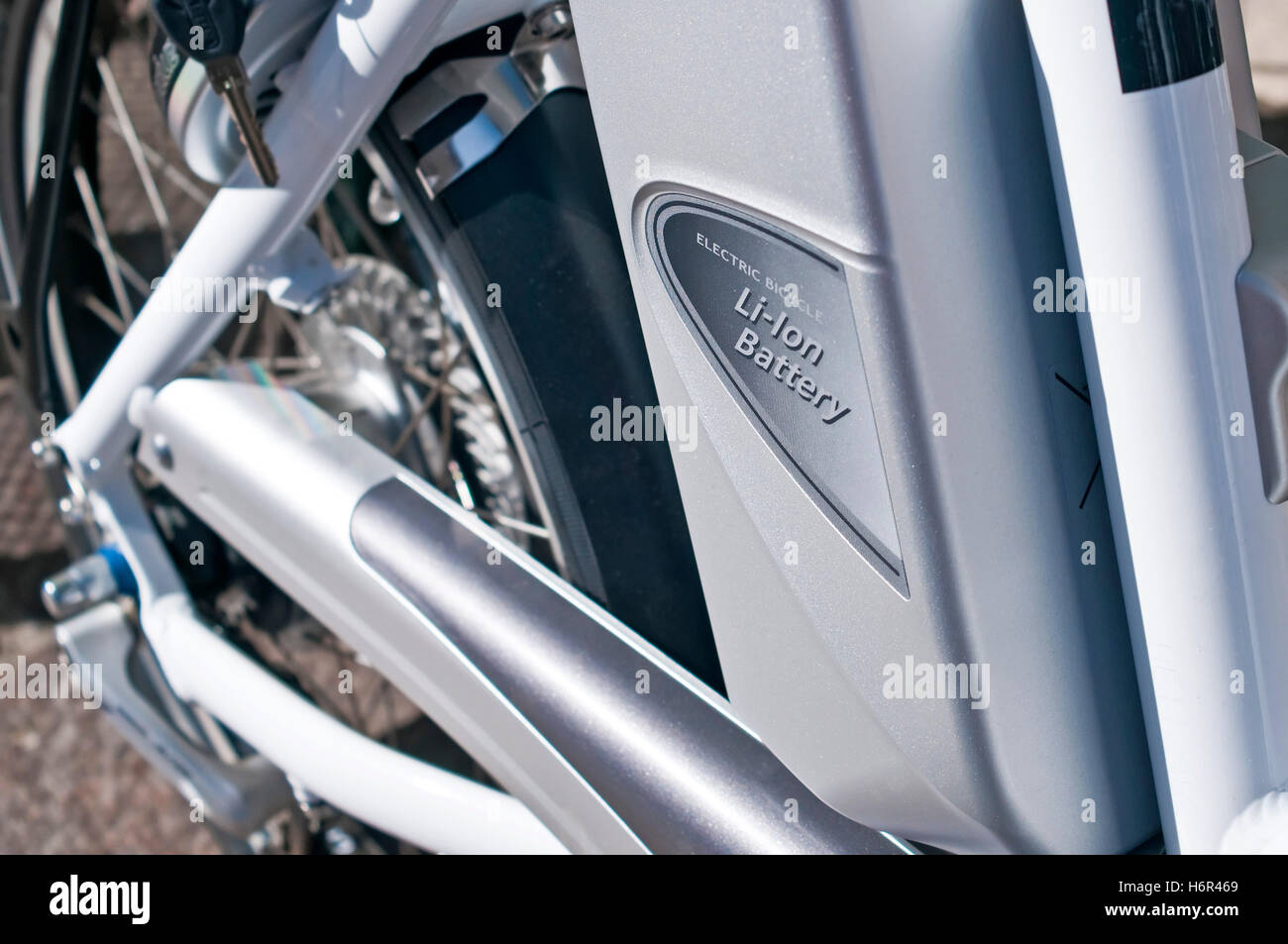 Bicicletta elettrica Foto Stock
