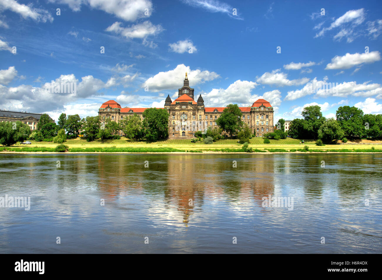 Visualizzare terrassenufer in Dresden Foto Stock