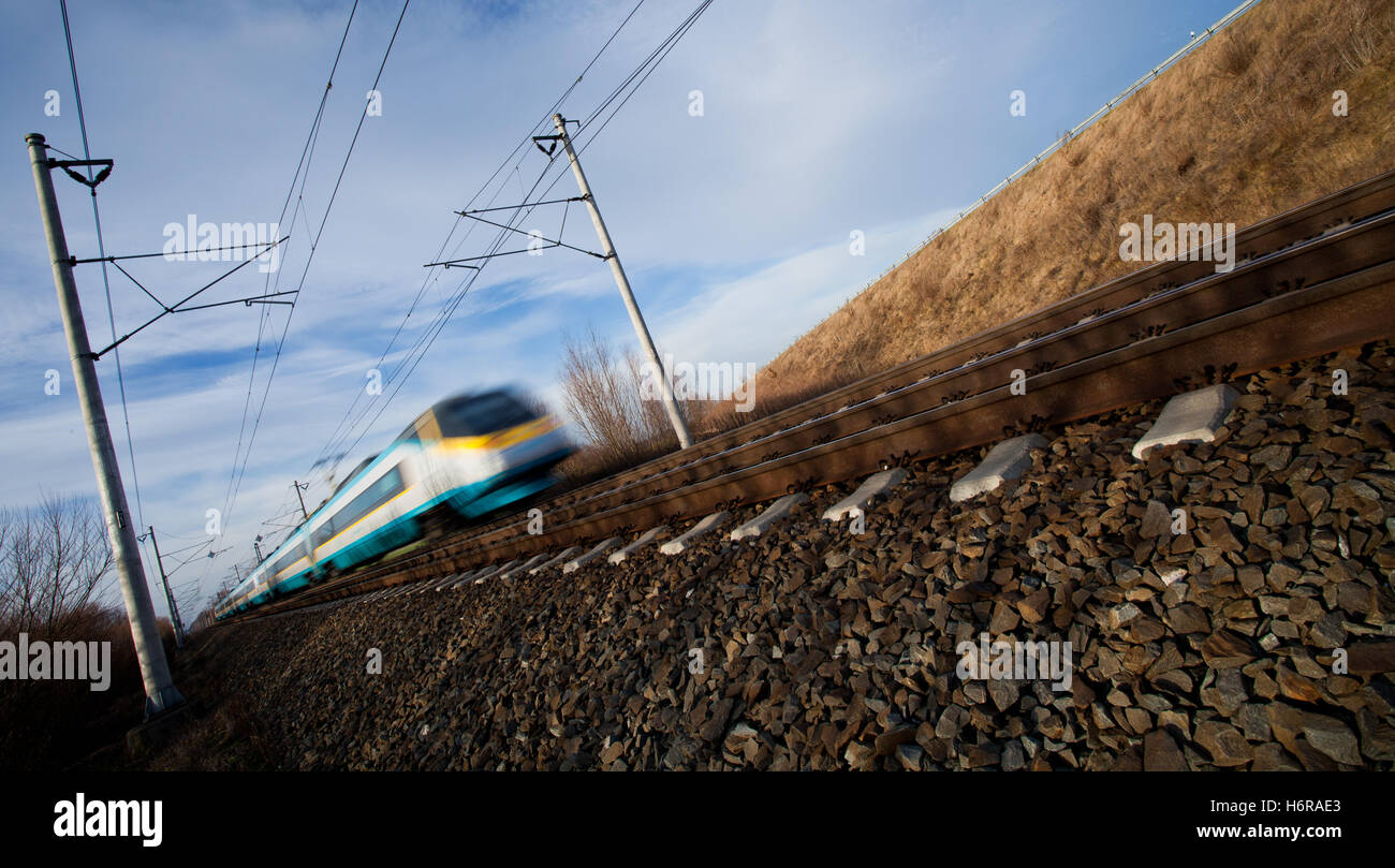 traffico ferroviario Foto Stock