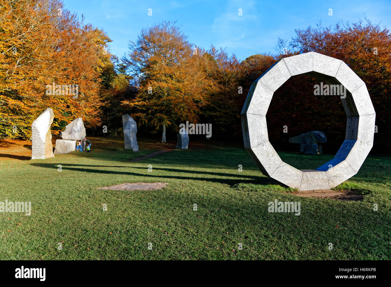 Heaven's Gate, Longleat Safari & Adventure Park, Wiltshire, Regno Unito. Il 31 ottobre 2016. I colori autunnali a Heaven's Gate sul Longleat estate nel Wiltshire, Regno Unito Credito: Andrew Harker/Alamy Live News Foto Stock