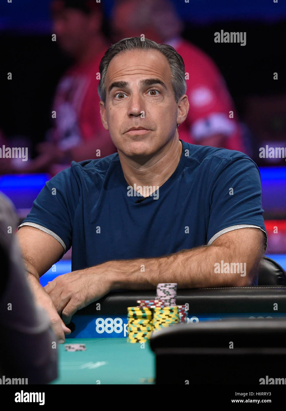 Las Vegas, Nevada, USA. 1 Nov, 2016. Cliff Josephy di New York compete durante il tavolo finale al 2016 World Series of Poker Main Event al Rio Hotel & Casino Domenica, Ottobre 30, 2016 a Las Vegas. Credito: David Becker/ZUMA filo/Alamy Live News Foto Stock