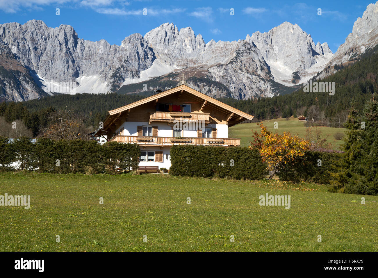 Agriturismo Zahmer Kaiser,alto adige Foto Stock