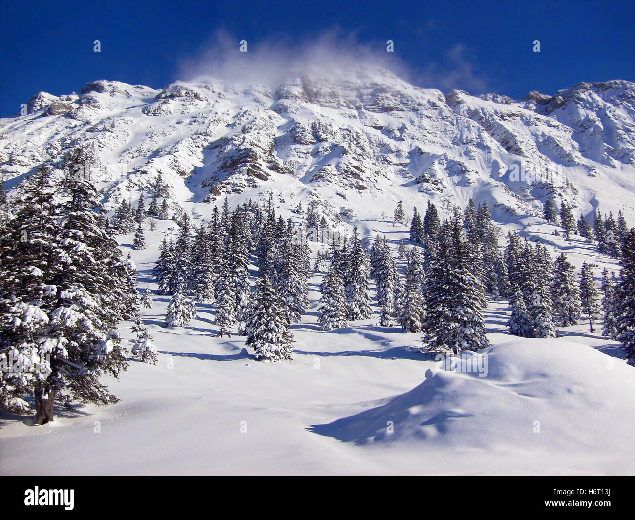Il iseler - una montagna in oberjoch in Algovia Foto Stock
