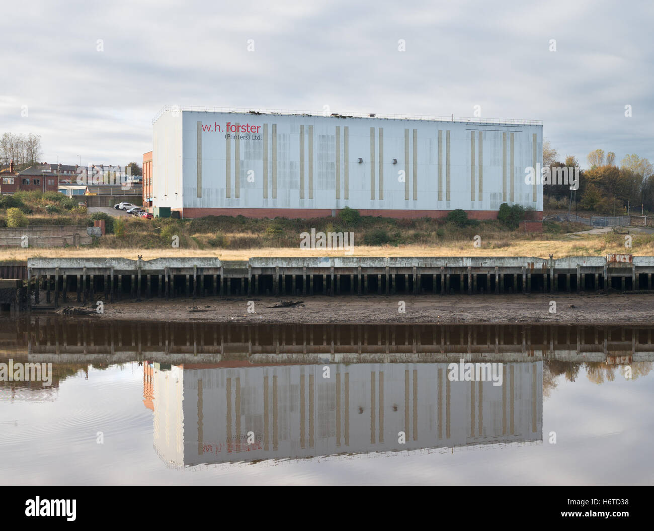 W H Forster Ltd fabbrica di stampanti, opere, Sunderland, Tyne and Wear, England, Regno Unito Foto Stock