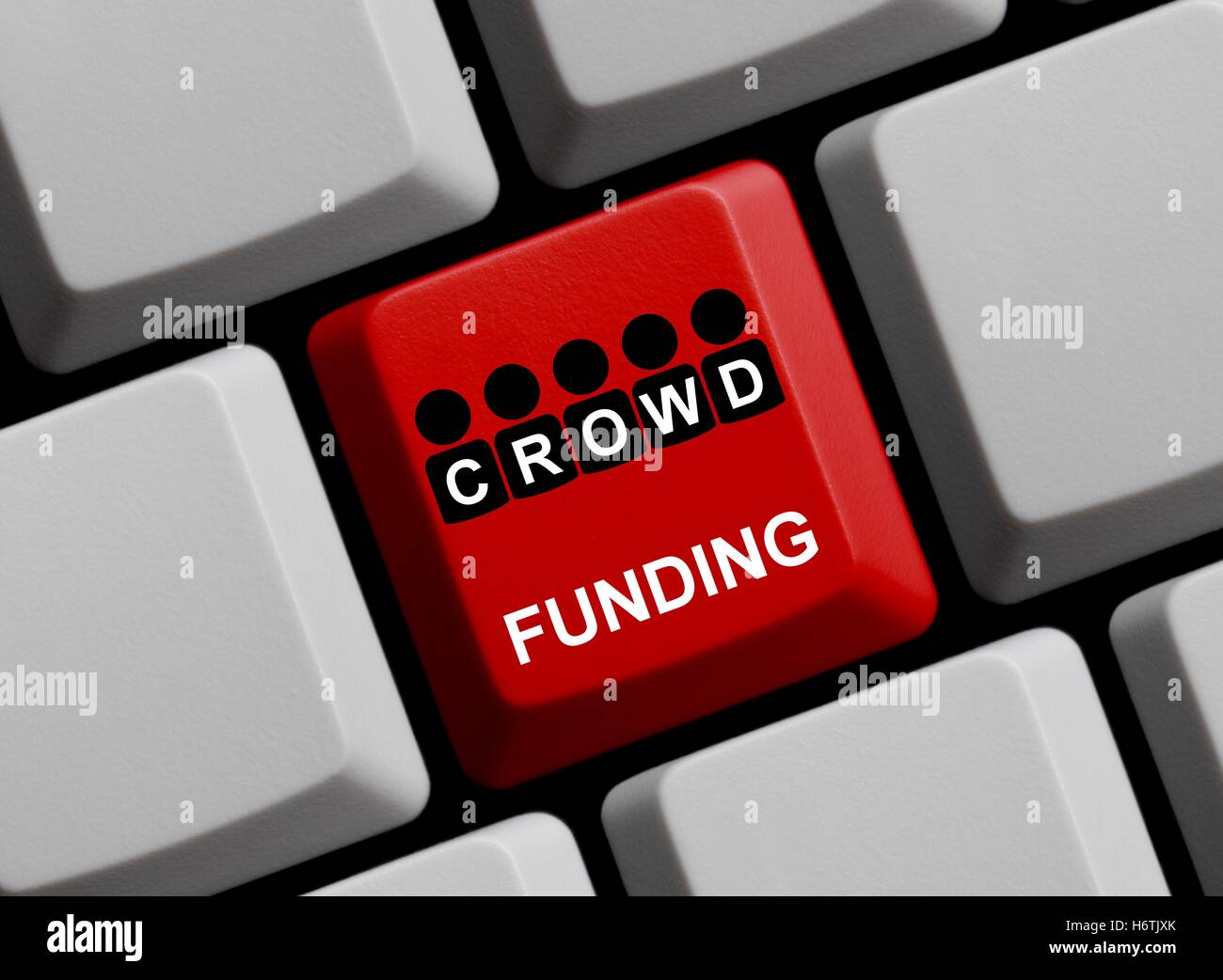 Crowdfunding - Finanza insieme Foto Stock