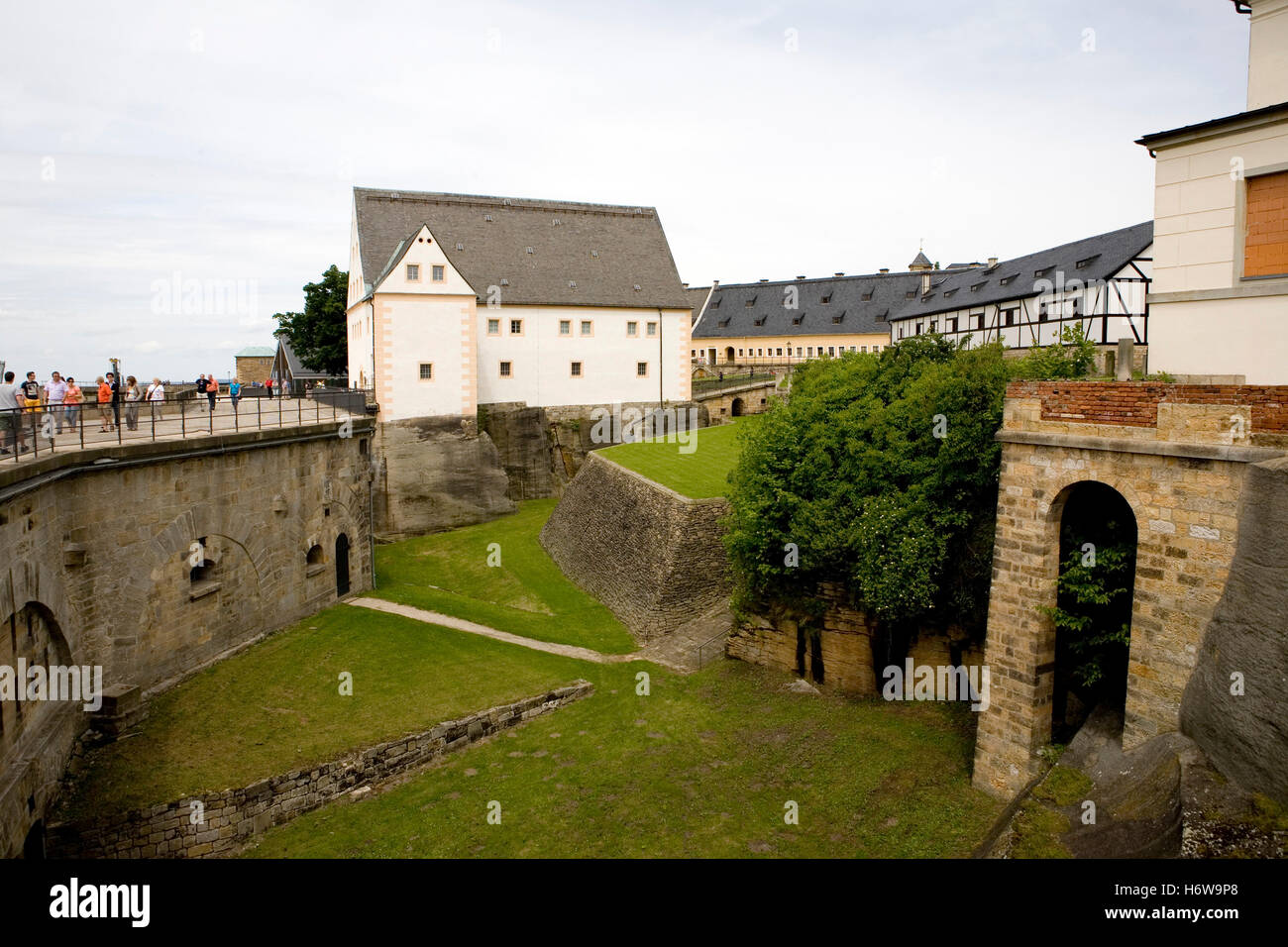 Vecchio Arsenale presso la fortezza konigstein Foto Stock
