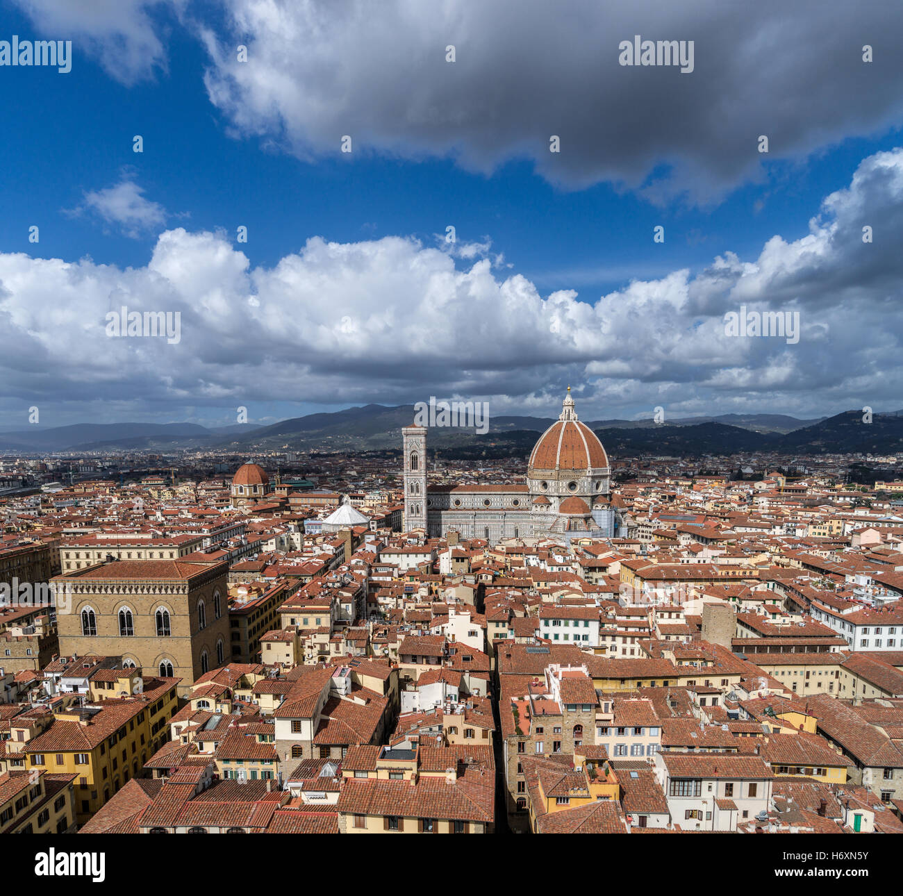 Vista Panoramica di Firenze, Italia Foto Stock