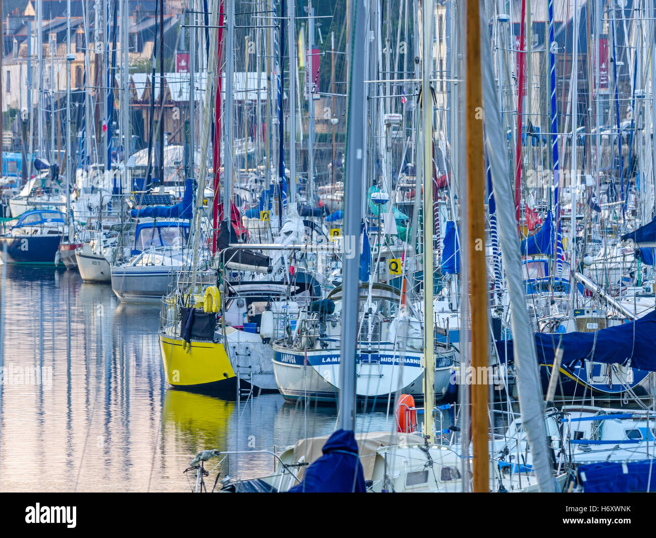 Città di Douarnenez, Bretagna Francia Foto Stock