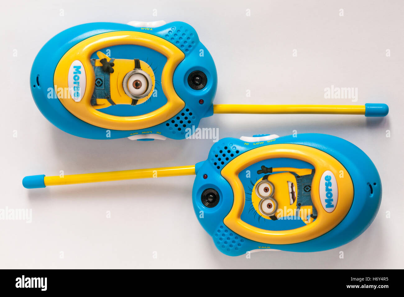 Lexibook spregevole Me Walkie-Talkies isolati su sfondo bianco Foto Stock