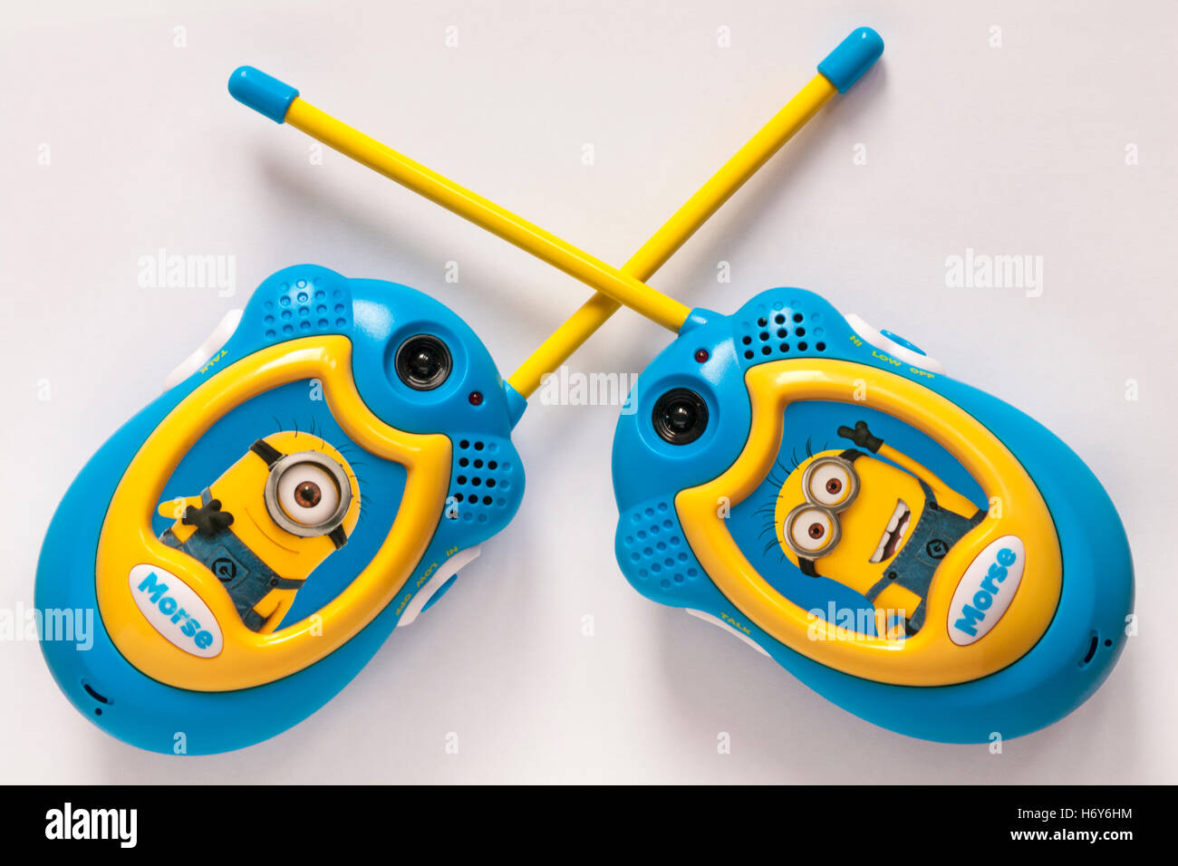 Lexibook spregevole Me Walkie-Talkies isolati su sfondo bianco Foto Stock