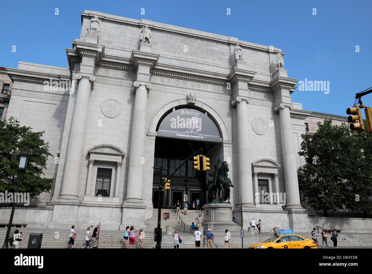 Il Museo Americano di Storia Naturale a Manhattan, New York, Stati Uniti. Foto Stock