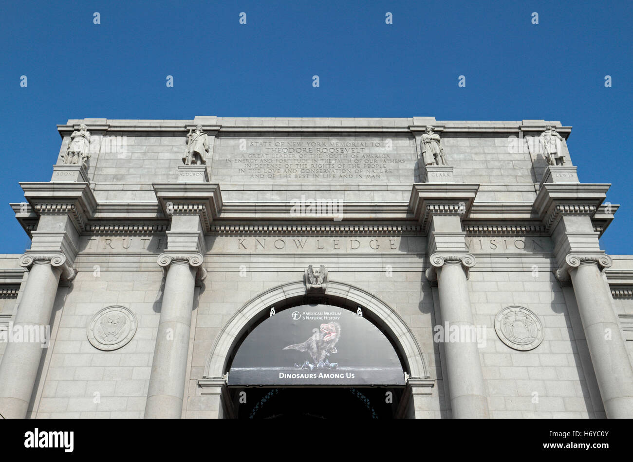 Il Museo Americano di Storia Naturale a Manhattan, New York, Stati Uniti. Foto Stock