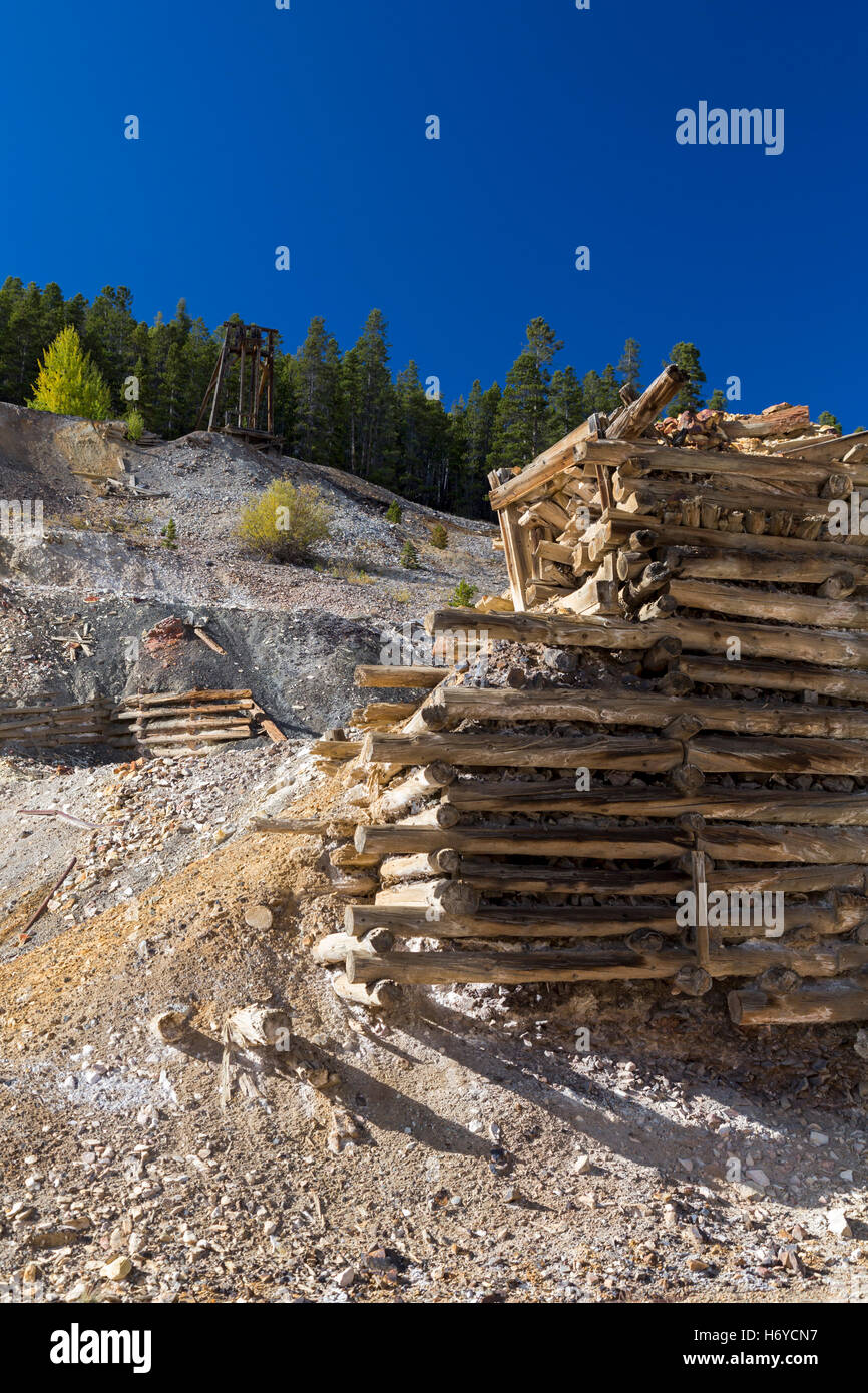 Denver, Colorado - lo storico Denver distretto minerario. Foto Stock