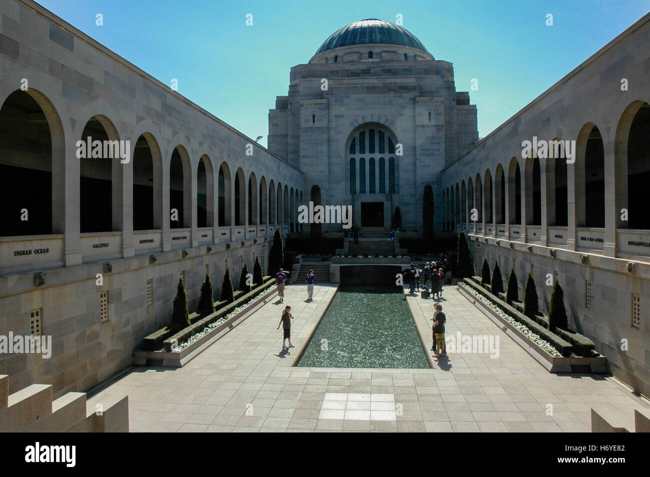 Cortile commemorative. Australian War Memorial. canberra. agire Foto Stock