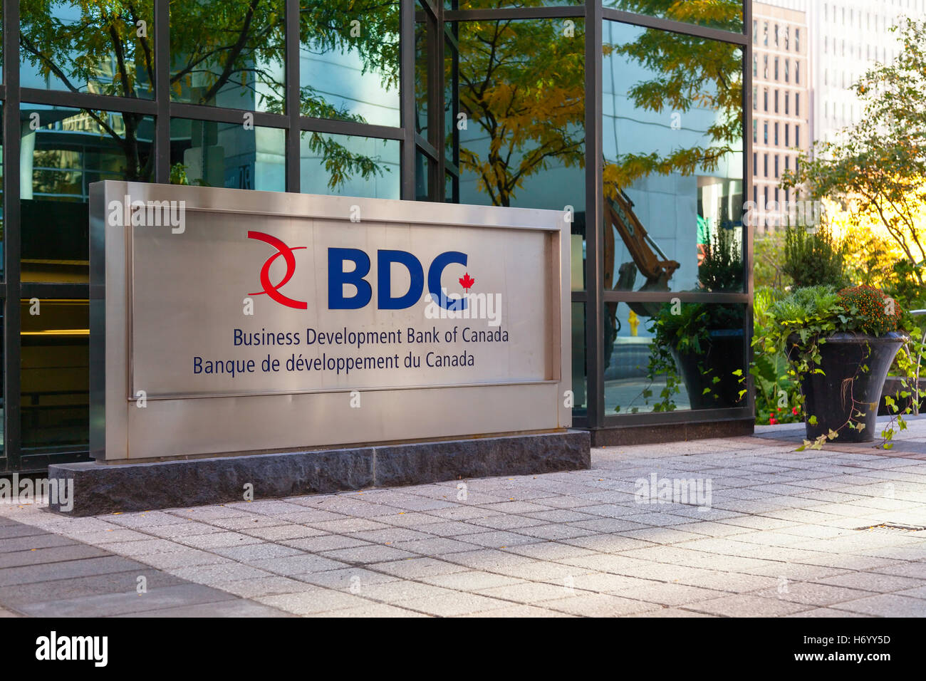 Il Business Development Bank of Canada (BDC) firmare e logo in Ottawa, Ontario, Canada. Foto Stock
