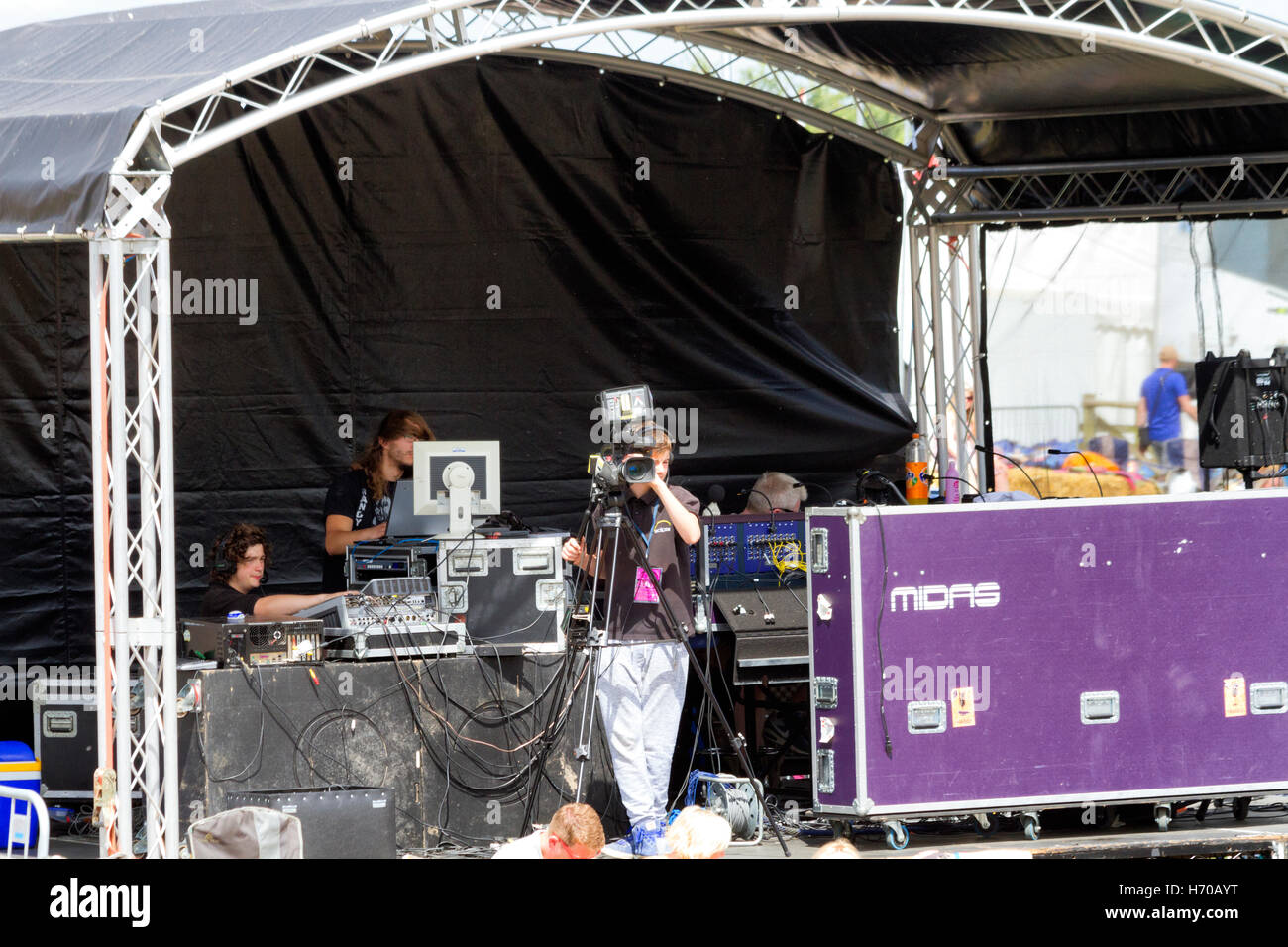 Stadio di unità di controllo, il festival annuale di musica di salsicce e birra, Jimmy's Farm, Ipswich, Regno Unito Foto Stock
