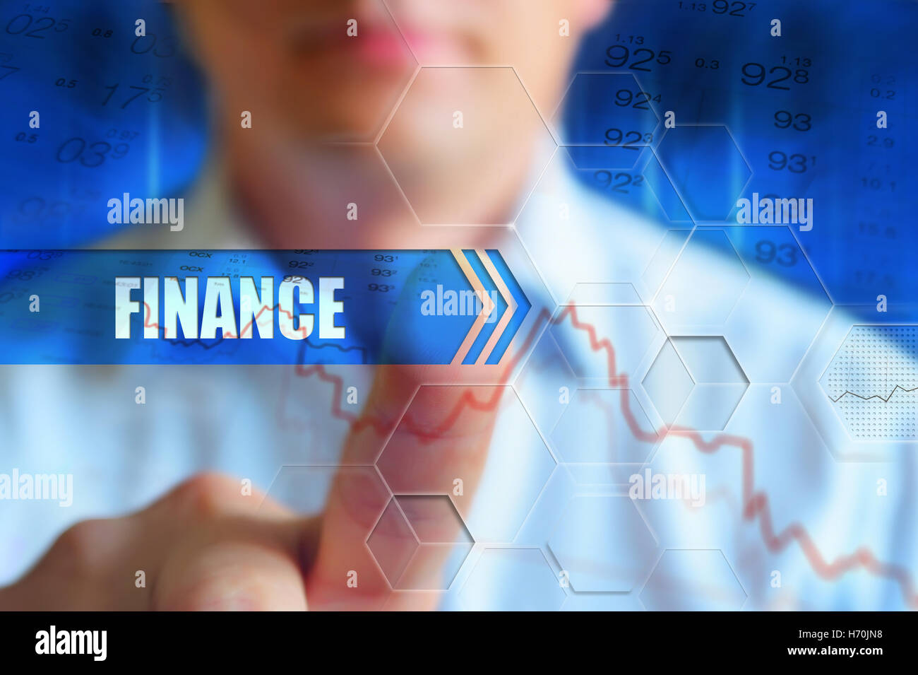 Finanza globale concetto dello sfondo per finanziari, finanza globale, economia globale, notizie aziendali Foto Stock