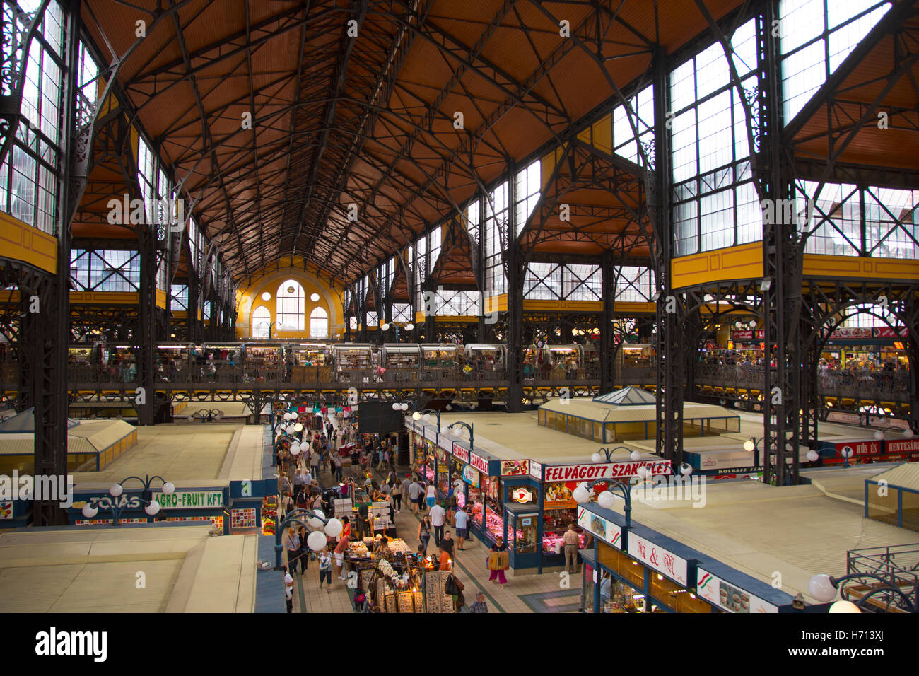 Grand Market Hall Budapest Foto Stock