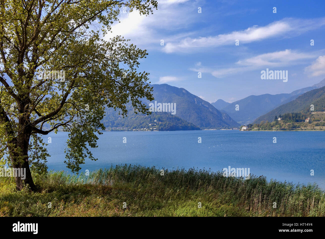 Il Lago di Ledro LAGO, Italia Foto Stock