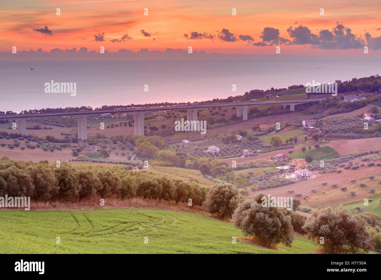 Regione Abruzzo, Italia centrale Foto Stock