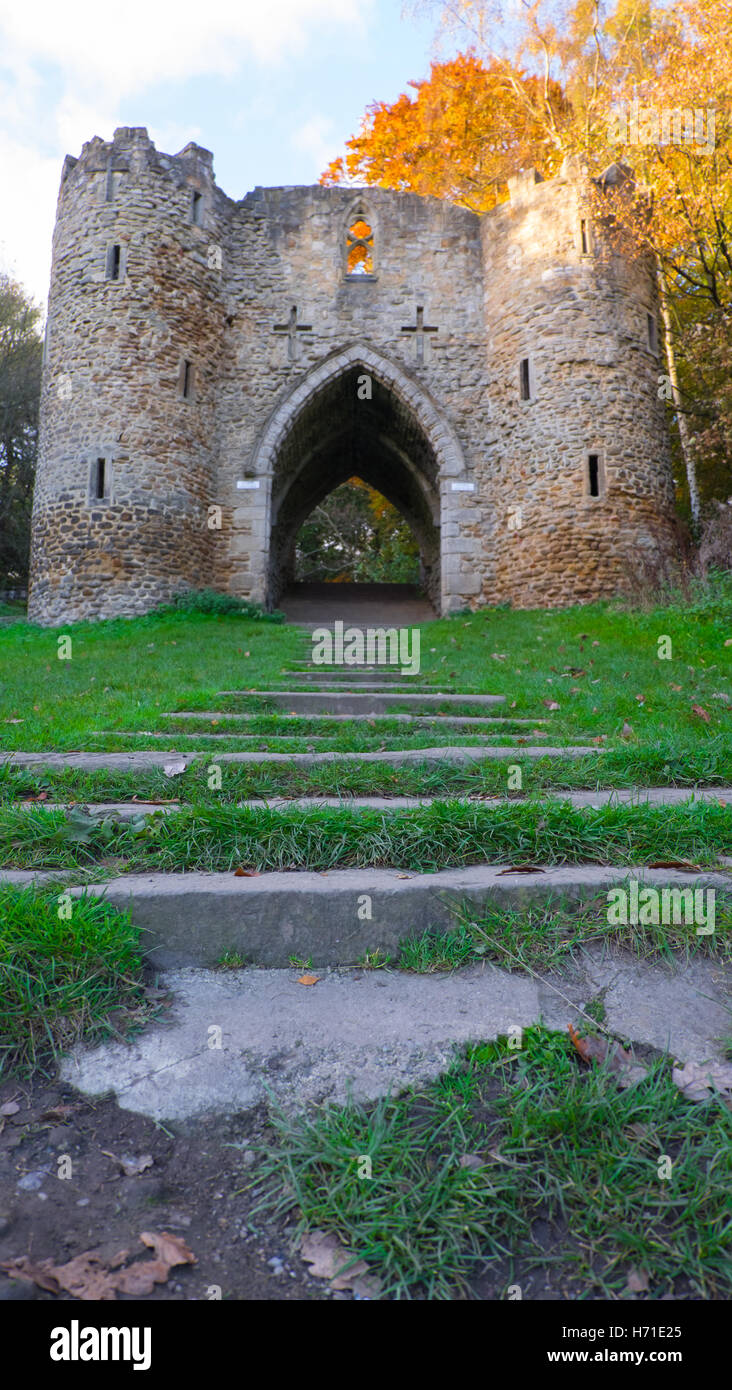 Il Castello di Roundhay Park, Leeds, Regno Unito Foto Stock