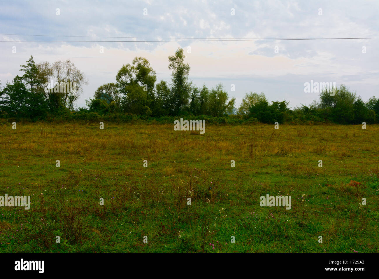 Il paesaggio rurale area montuosa in Ucraina occidentale Foto Stock