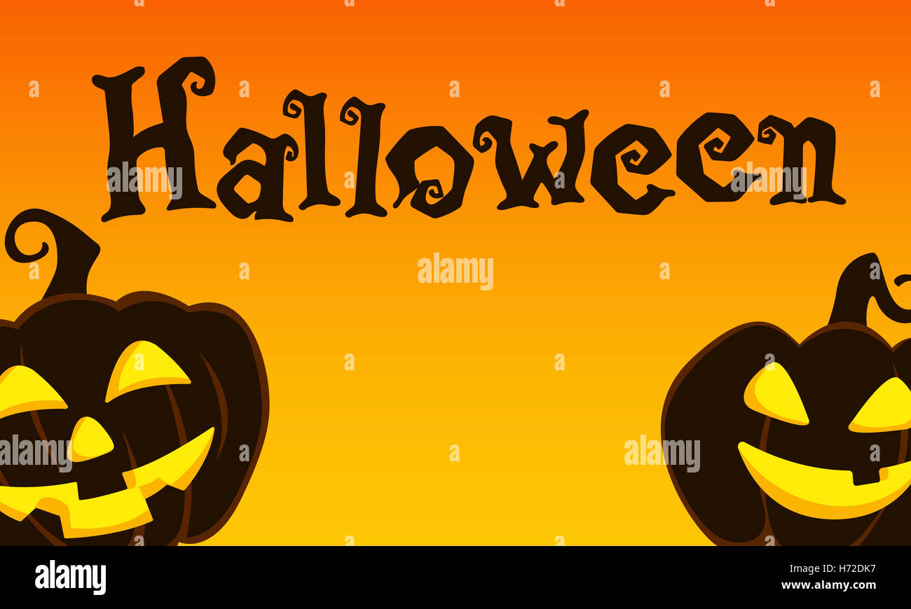 Halloween trucco trattare Spooky Creepy Concetto di zucca Foto Stock