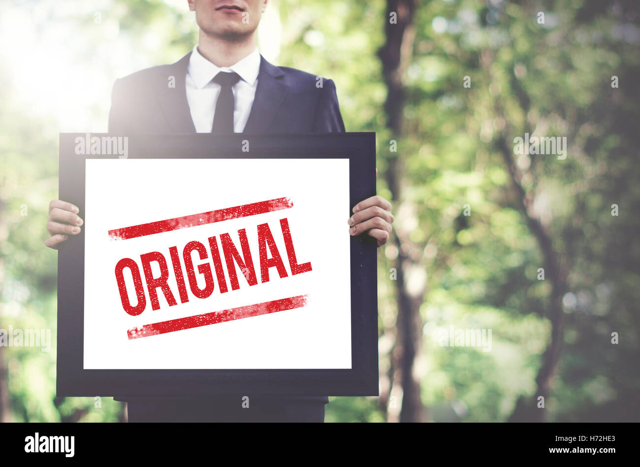 Il brevetto originale Marchio Copyright Concept Foto Stock