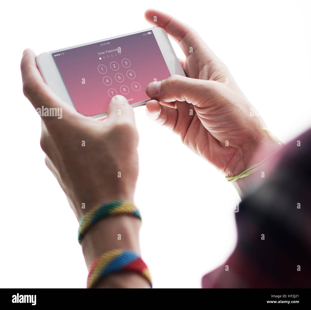 Immettere il codice di sicurezza il concetto di sistema Foto Stock