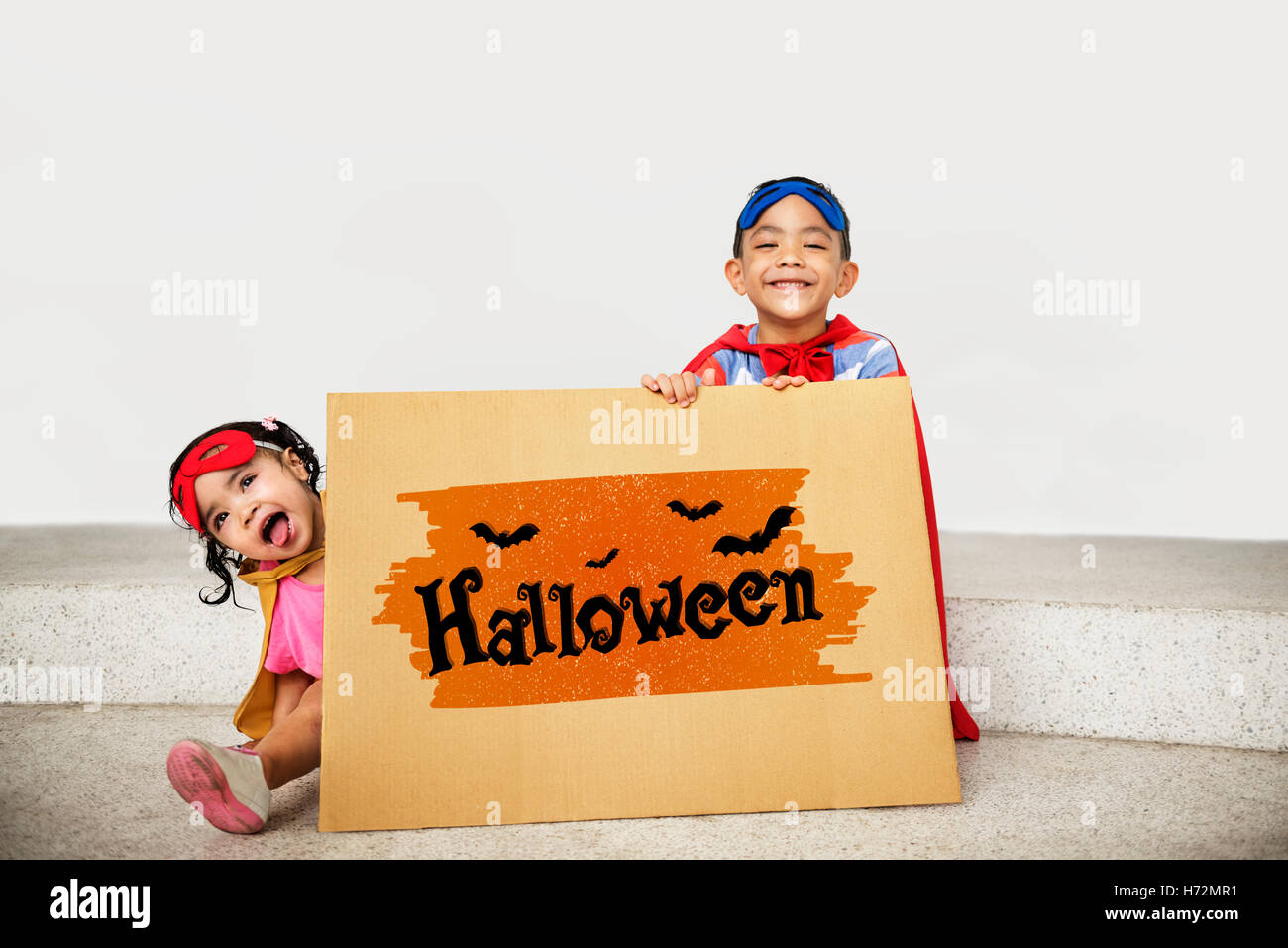 Halloween trucco trattare Spooky Creepy Concetto di zucca Foto Stock