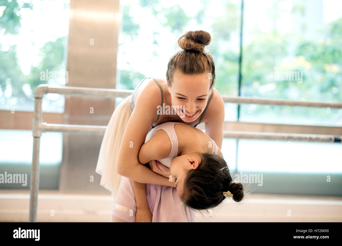 Ballerina Ballet Dance pratica Concetto di innocenti Foto Stock