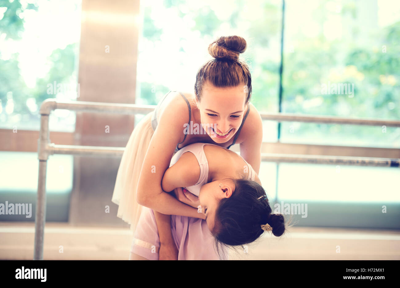 Ballerina Ballet Dance pratica Concetto di innocenti Foto Stock