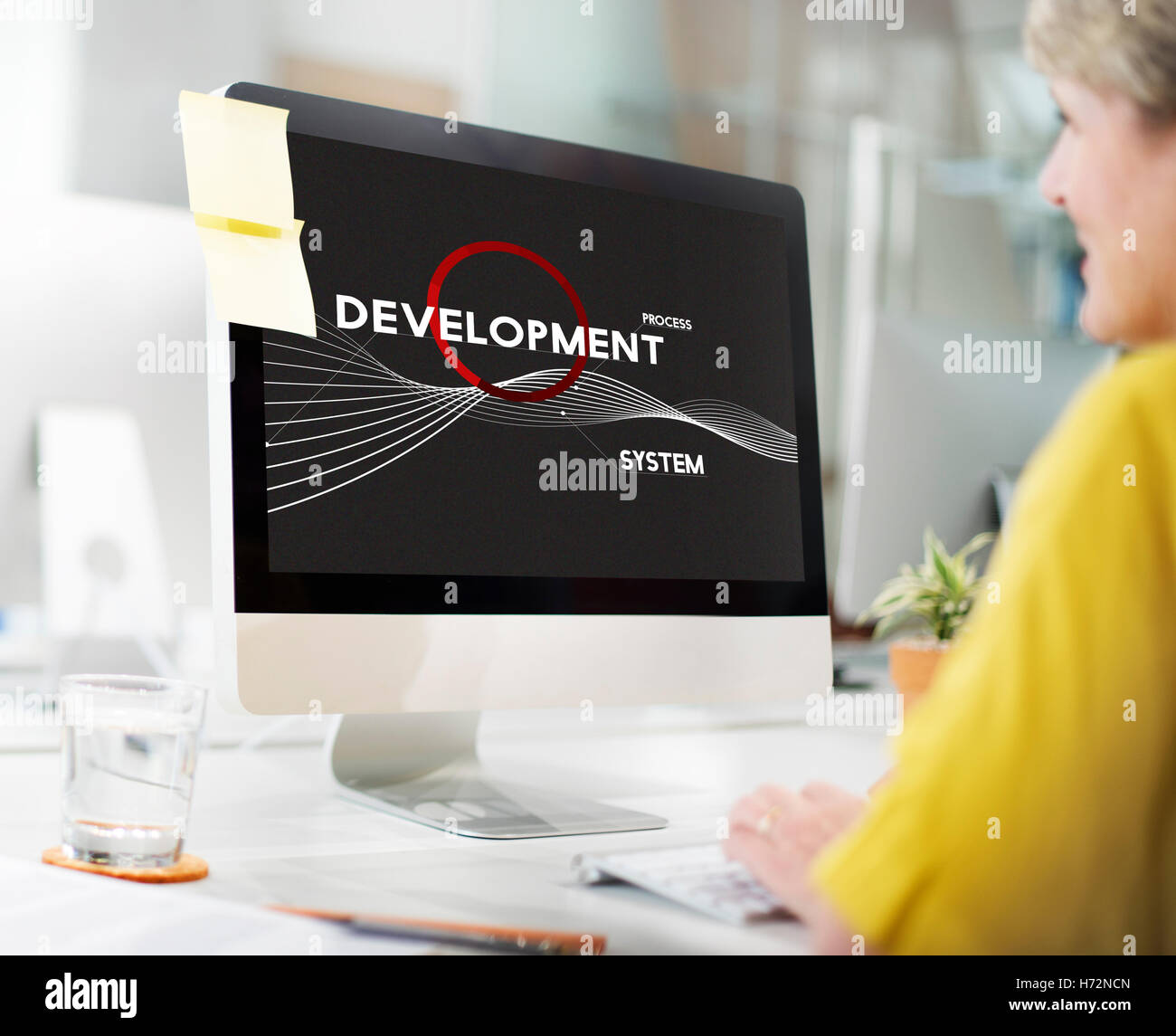 Analisi del processo aziendale del sistema del concetto di soluzione Foto Stock