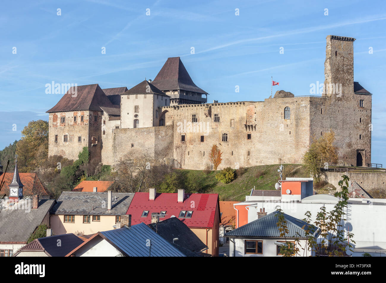 Lippnice Castello Repubblica Ceca uno dei più forti castelli aristocratici cechi, regione di Vysocina Foto Stock