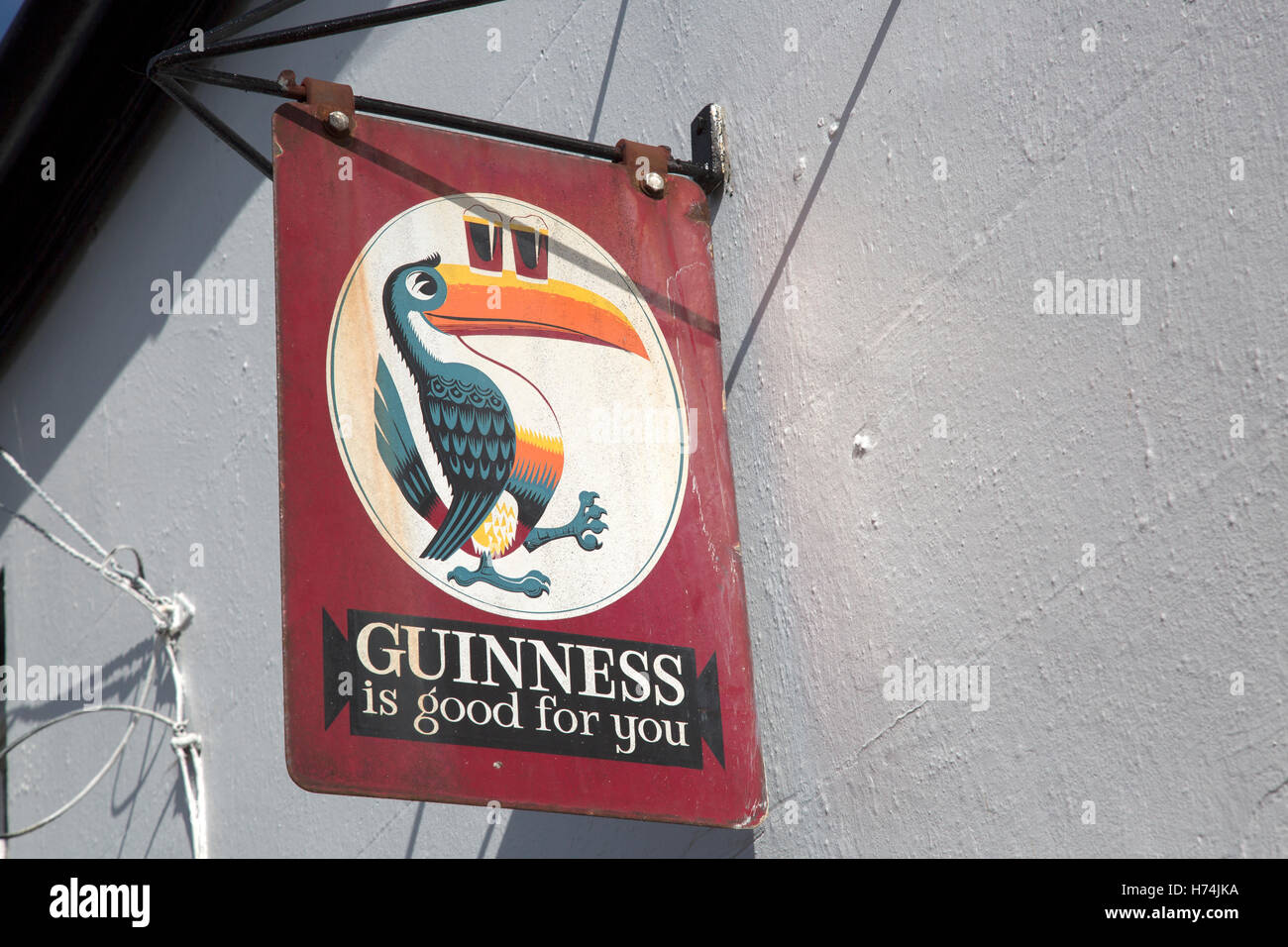 Nancy's Bar Guinness segno, Ardara, Donegal, Irlanda Foto Stock