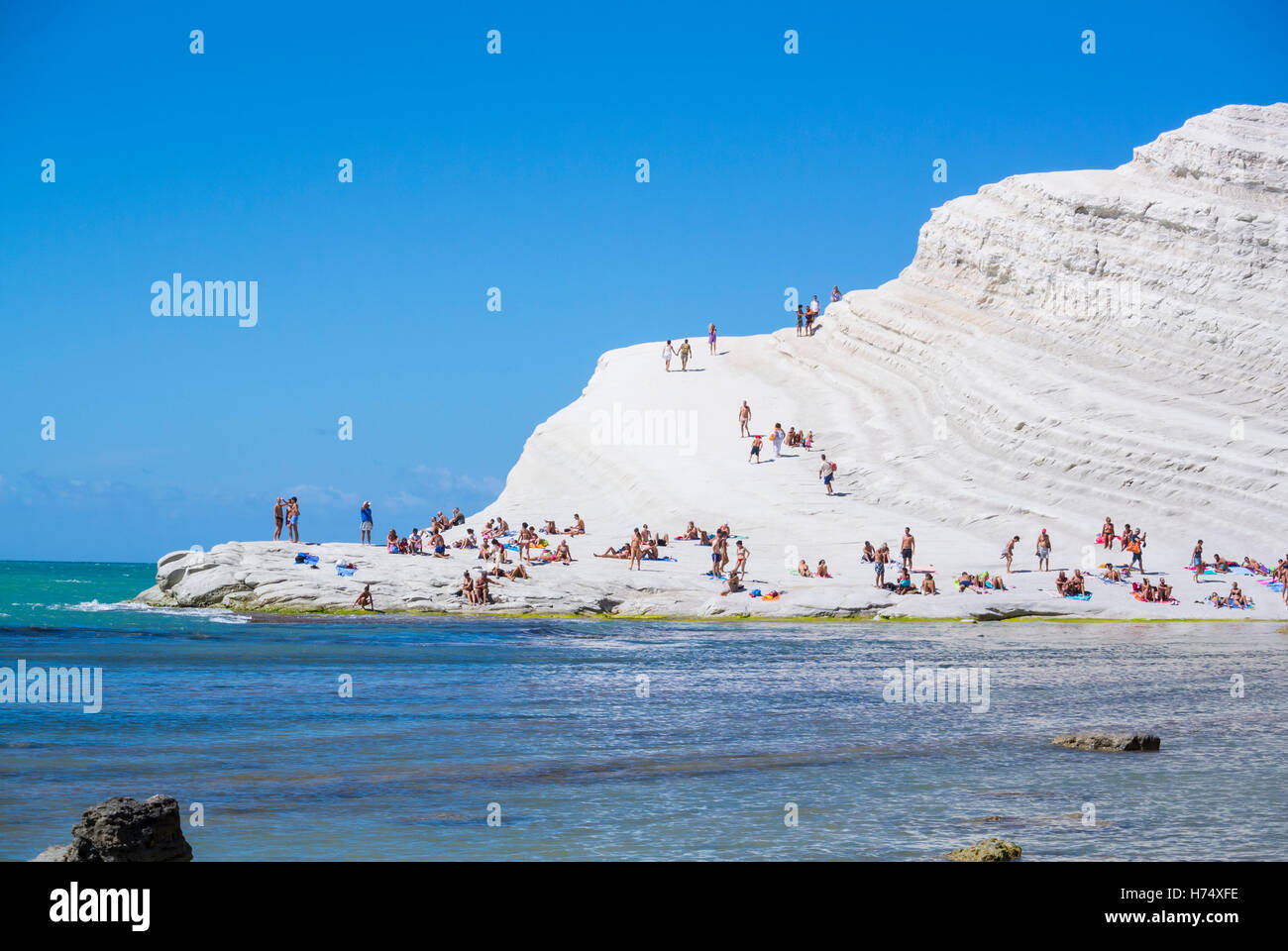 Scala dei Turchi, Sicilia Sud Italia Foto Stock