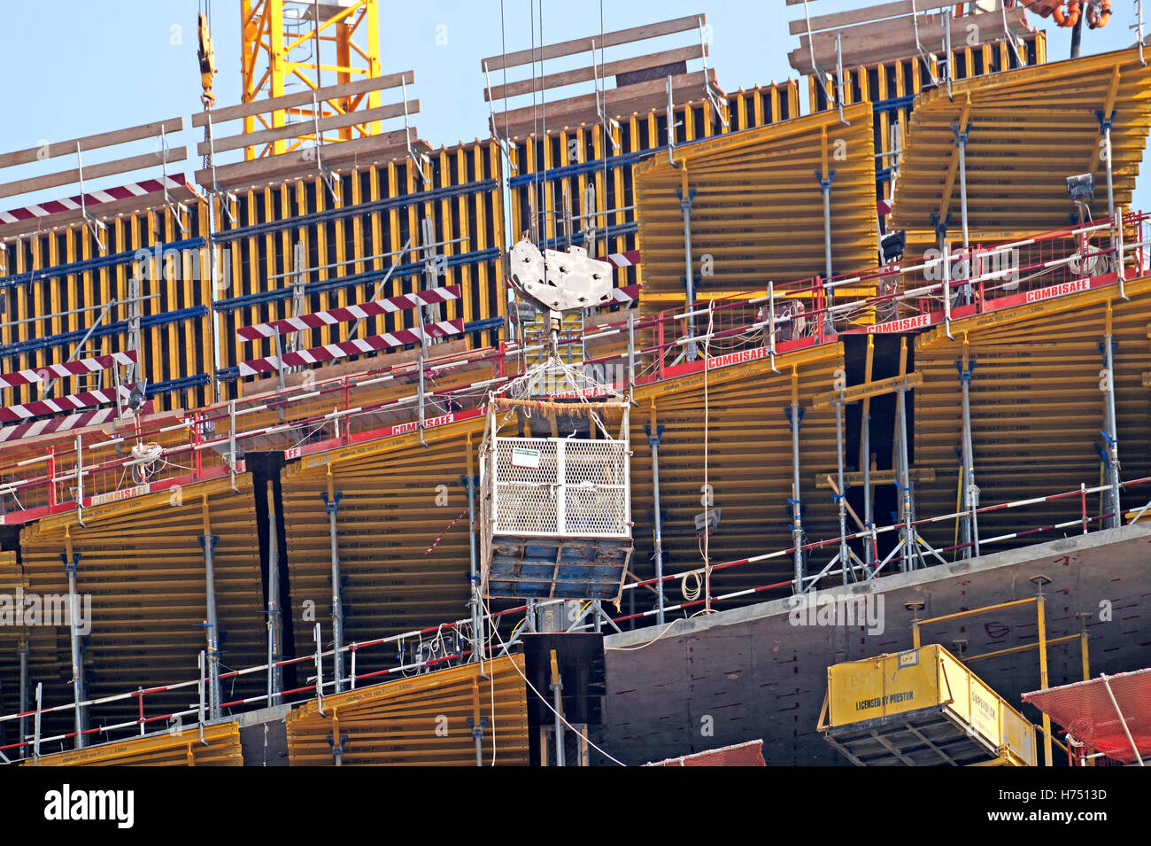 Dubai sito in costruzione e la costruzione Foto Stock