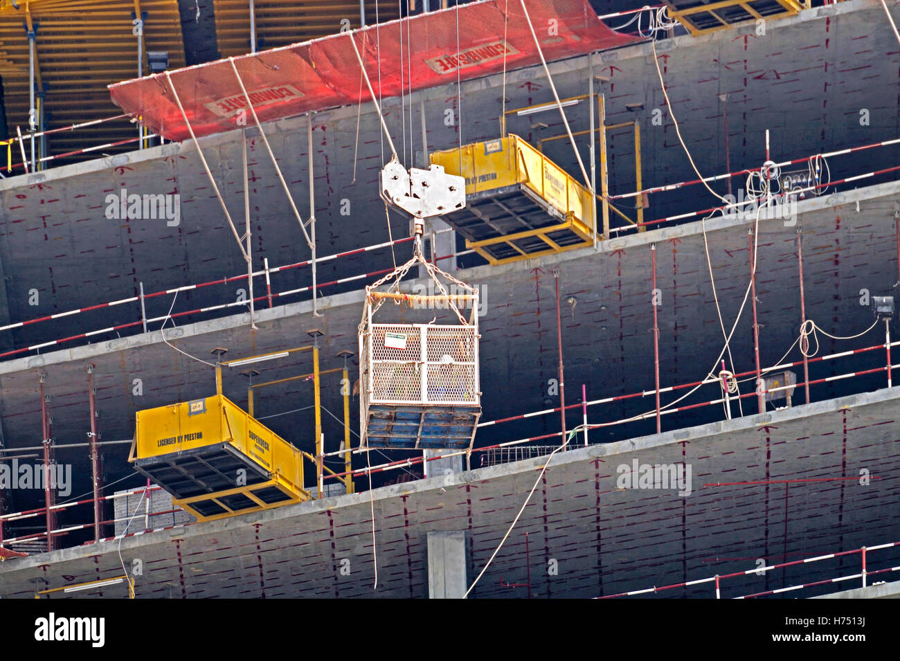 Dubai sito in costruzione e la costruzione Foto Stock