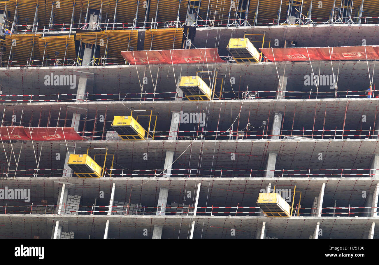 Dubai sito in costruzione e la costruzione Foto Stock