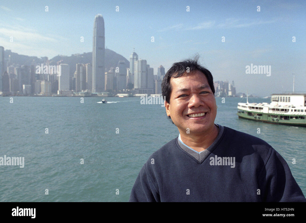 Filippino lavoratore oltremare sulla giornata di Hong Kong Foto Stock