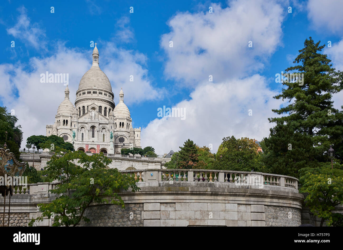 Sacre Coure Chiesa, Parigi, Francia Foto Stock