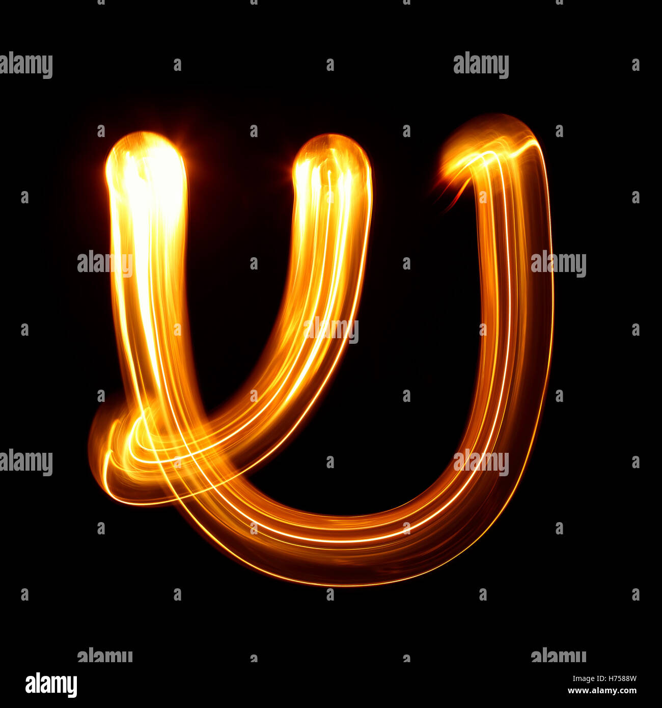 Shin - Le lettere dell alfabeto ebraico Foto Stock